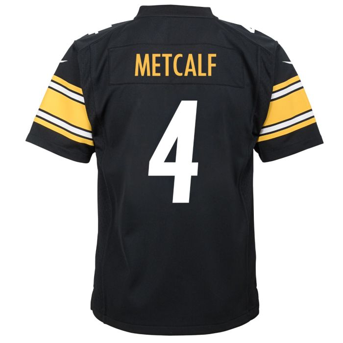 Youth DK Metcalf Pittsburgh Steelers Nike Black Game Replica Jersey