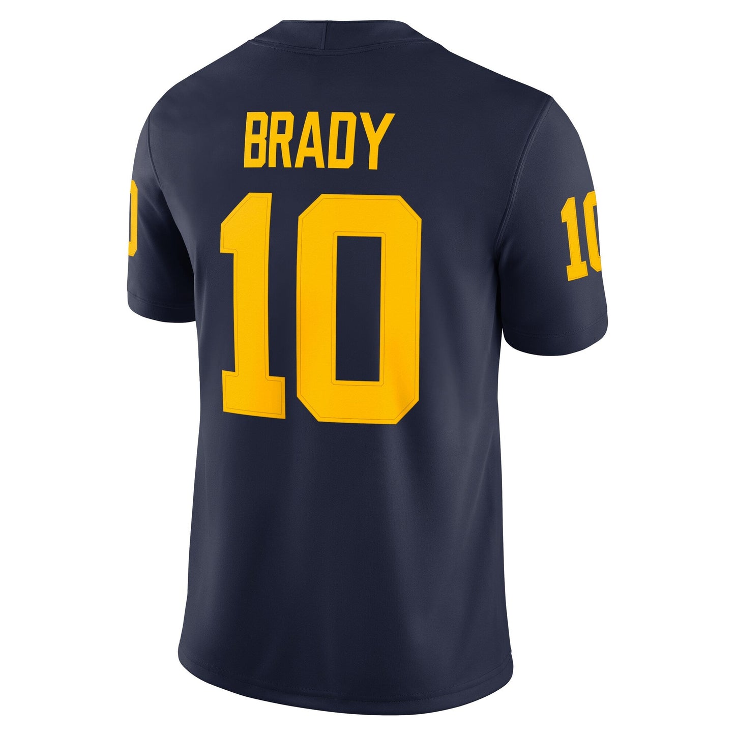 Men's Tom Brady Michigan Wolverines Navy Jumpman Nike Game Jersey