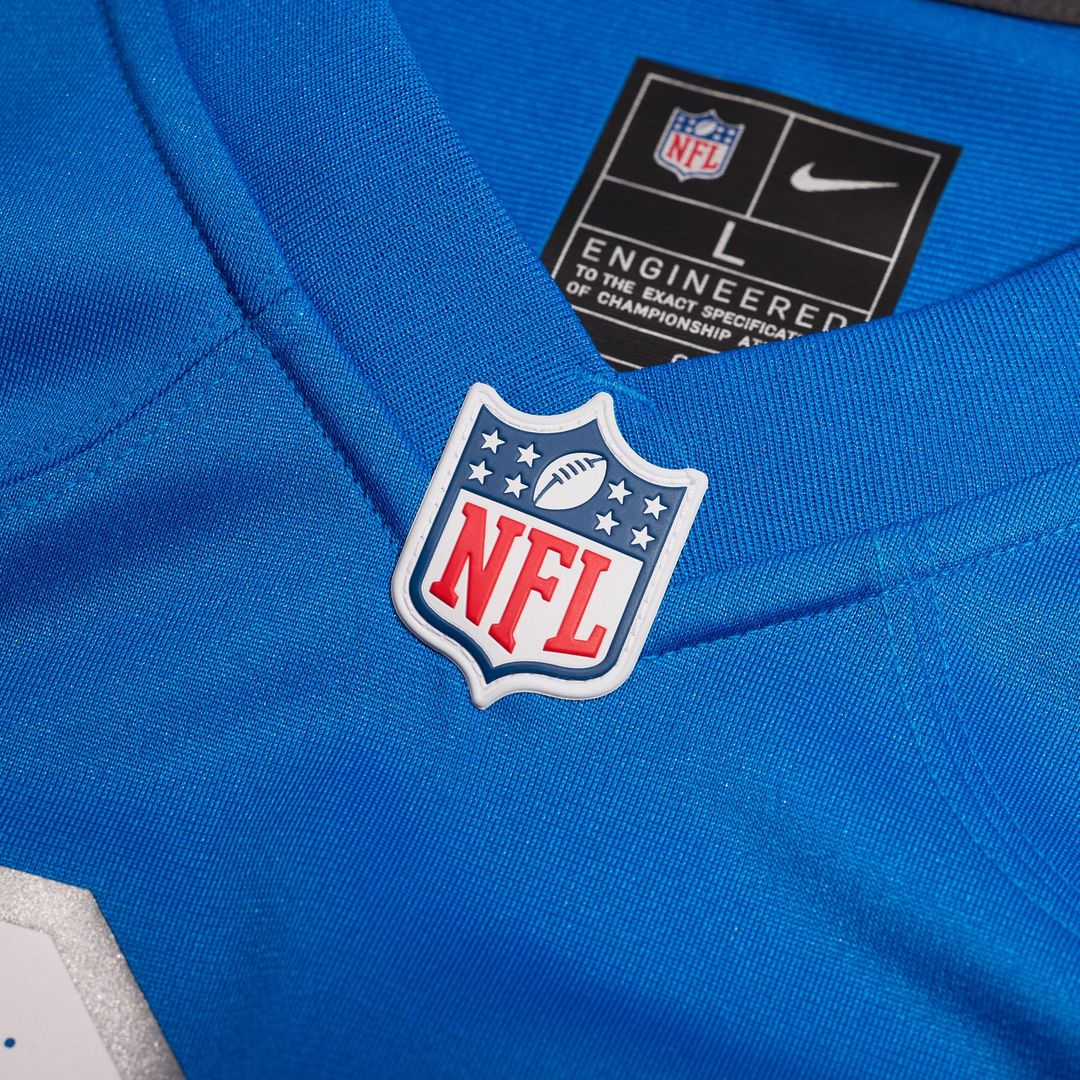 Detroit Lions Nike Custom Game Jersey - Blue