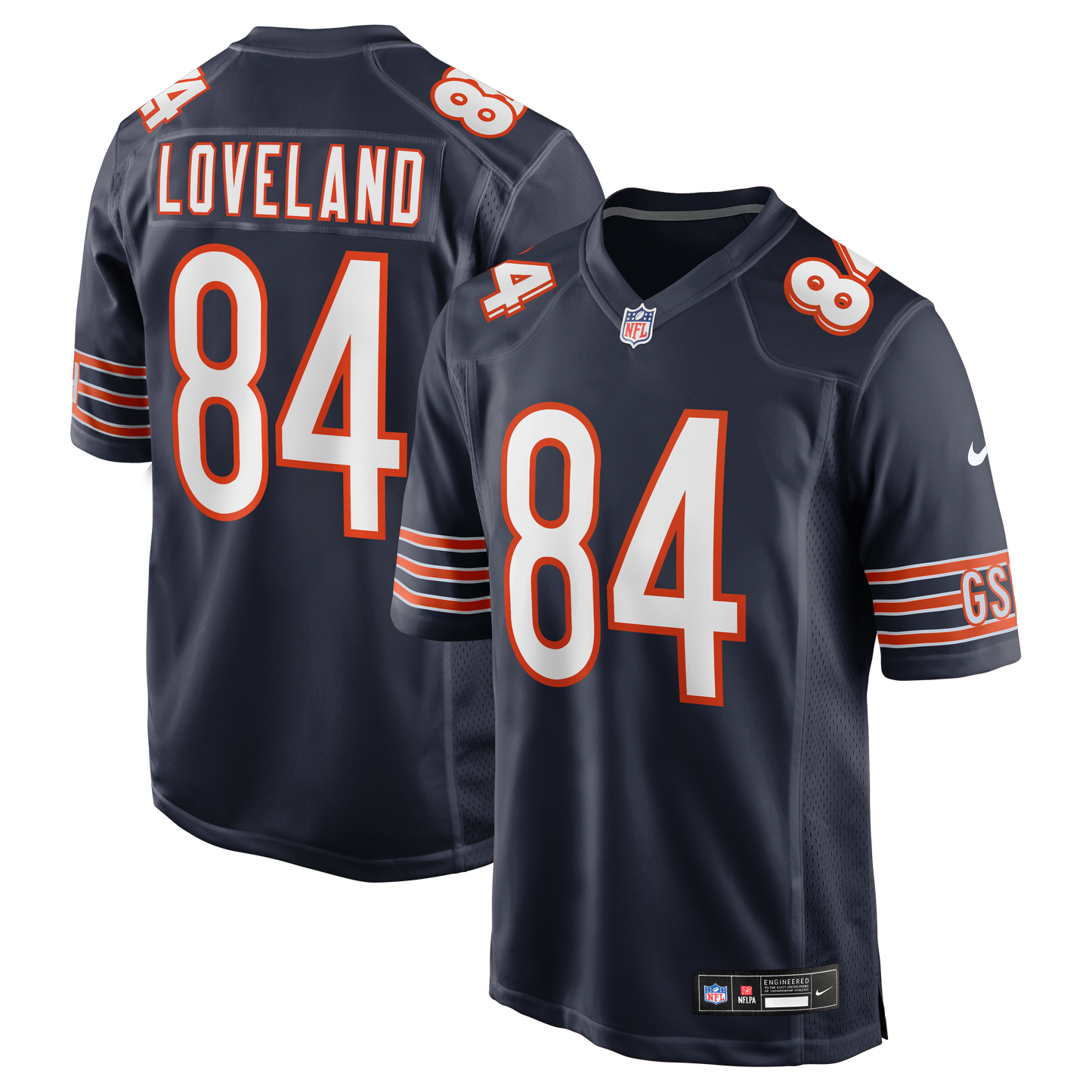 Men's Chicago Bears Colston Loveland Nike Navy Team Color Game Jersey