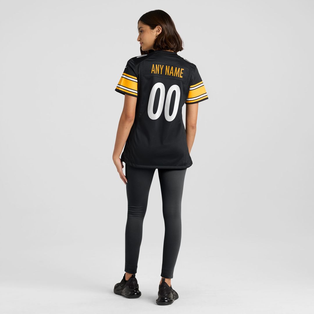 Pittsburgh Steelers Nike Women's Custom Game Jersey - Black