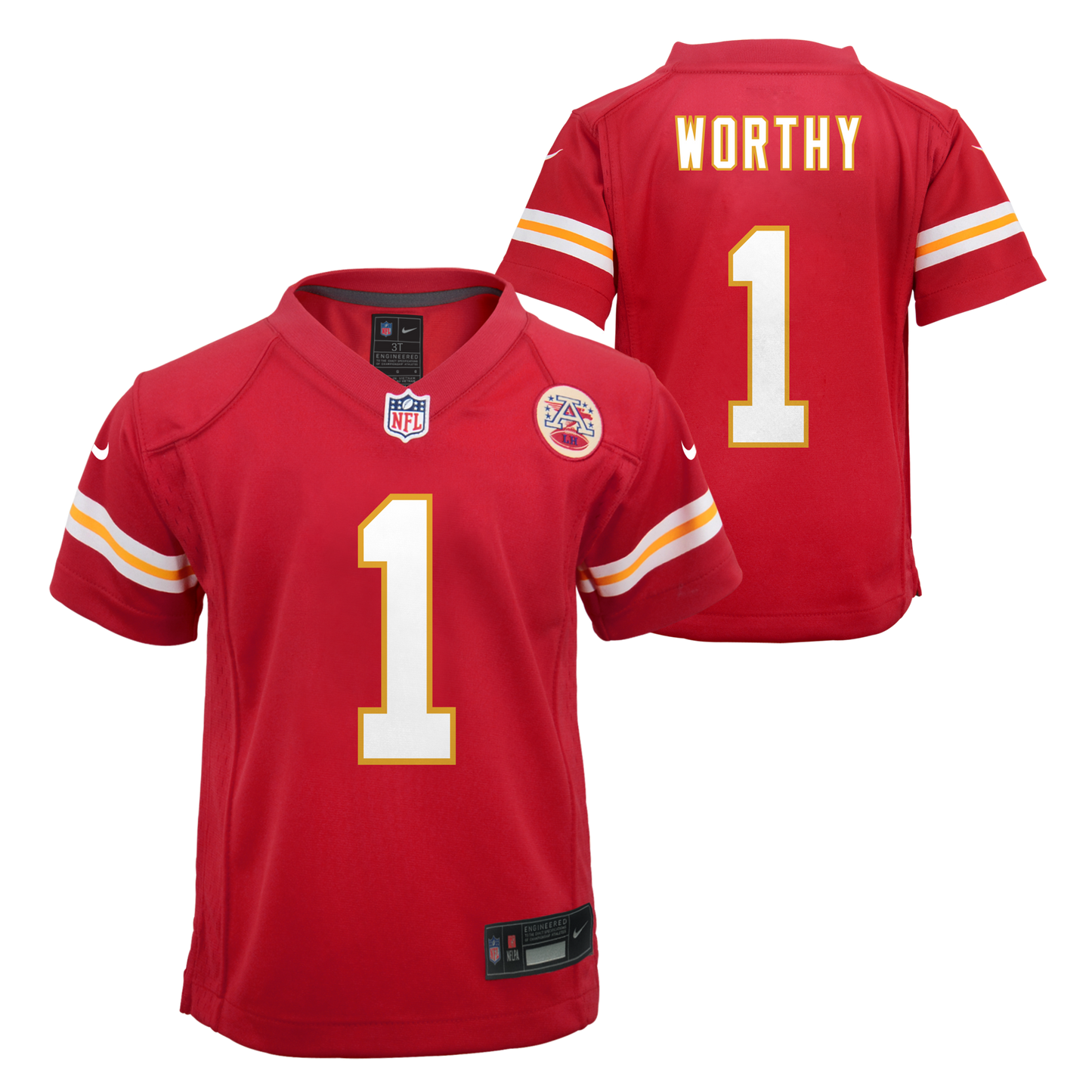 Youth Kansas City Chiefs Xavier Worthy Nike Red Game Jersey