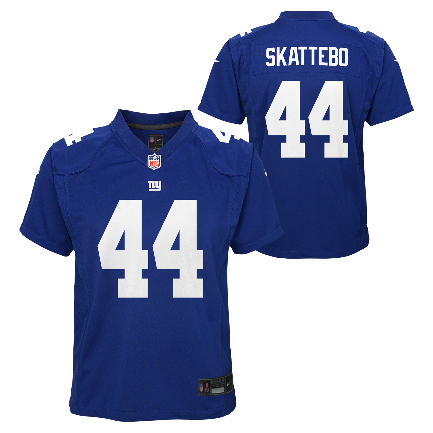 Youth Cam Skattebo New York Giants Home Royal Blue Nike Game Jersey