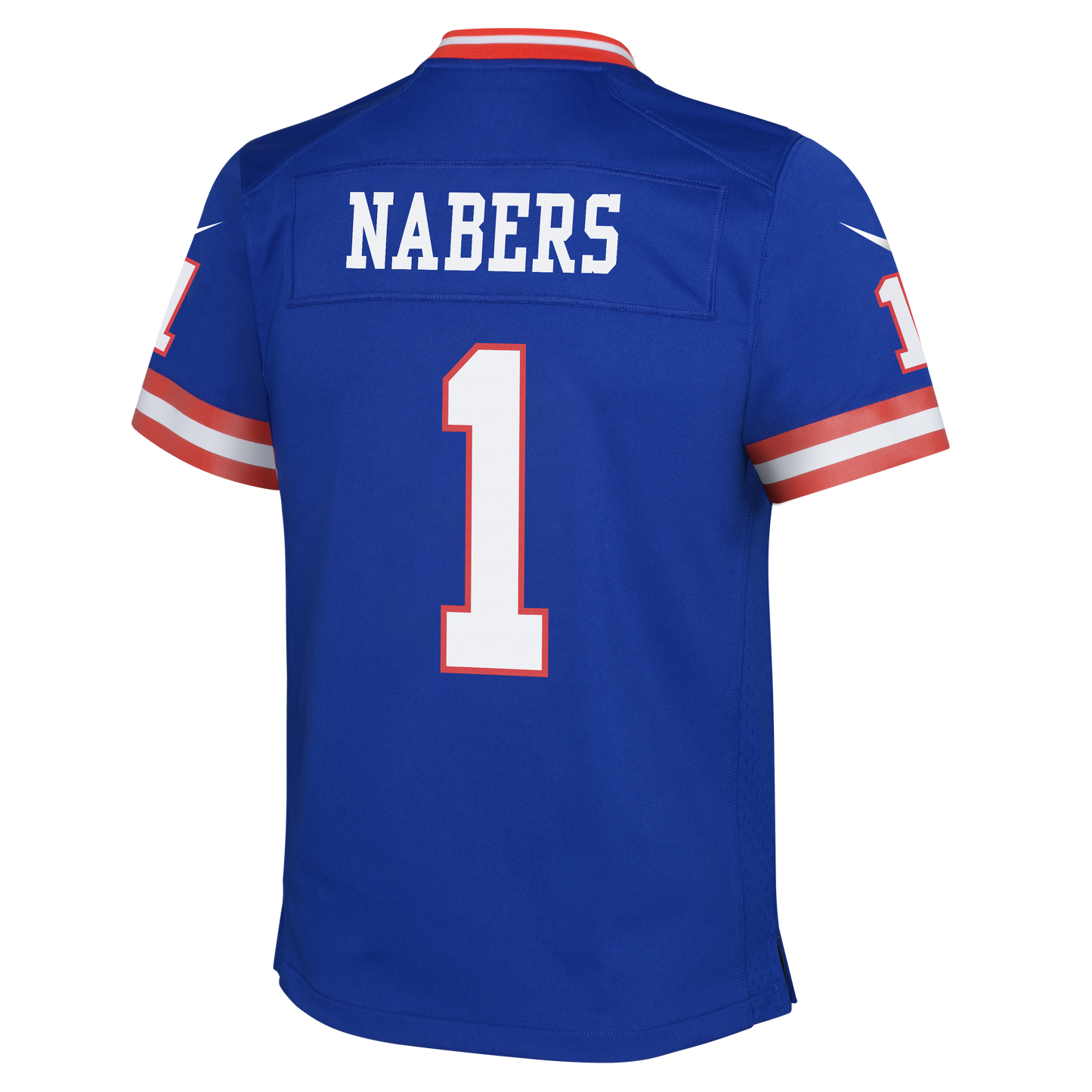 Youth Malik Nabers New York Giants Alternate Red/Blue Nike Game Jersey