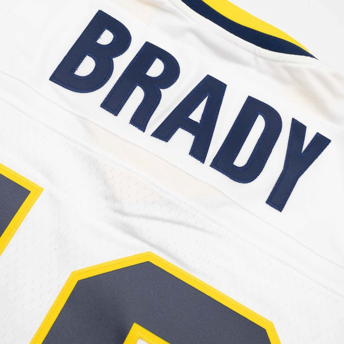 Men's Tom Brady #10 Michigan Wolverines 1999 White Mitchell & Ness Legacy NCAA Jersey
