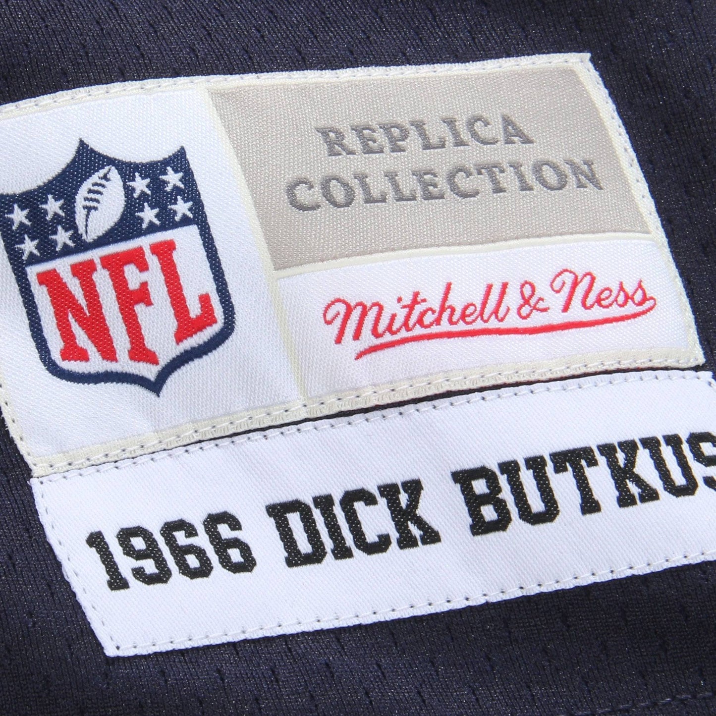 Mens Chicago Bears Dick Butkus Mitchell & Ness Navy Blue Replica 1966 Legacy Replica Jersey